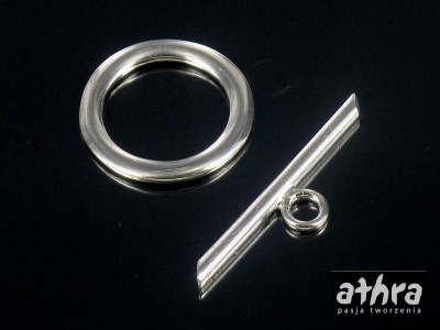 Zapięcie patyk z kółkiem, gładkie, TAG18