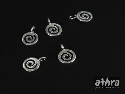 Zawieszka srebrna, ślimak, ZL202