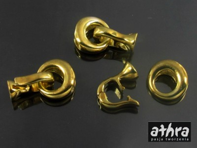 Zapięcie ozdobne do korali, pozłacane, ZAP5/D