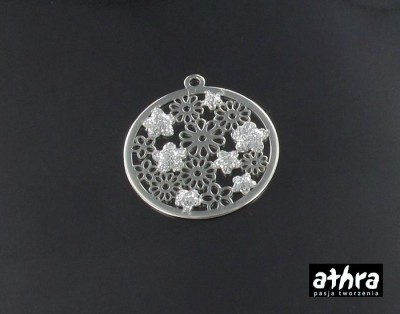 Koło ażurowe, laserowo wycinane, rodowane, LS352/R