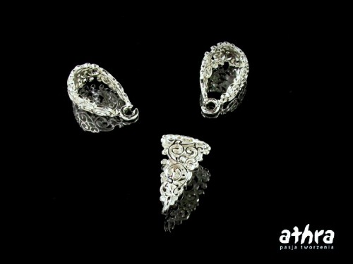 www_athra_pl_ZW113 srebrna krawatka ażurowa z podwieszeniem do kamieni Ag