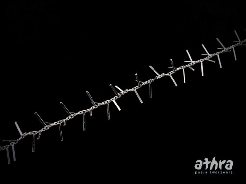 półfabrykaty srebrne próba 925 łańcuszek srebrny 3D patyczki