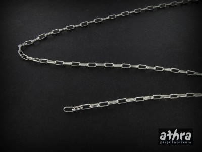 Łańcuszek, prostokąty z płaskiego drutu, FZ5,5x1,5