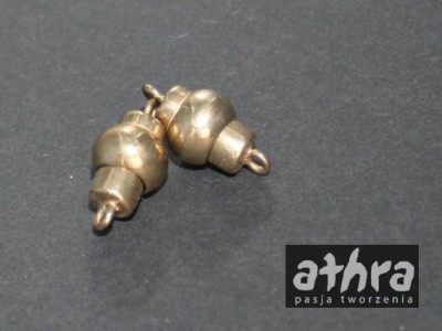 Zapięcie z mosiądzu posrebrzane, magnetyczne, MAG13/M