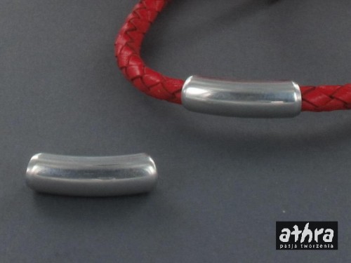 zapięcie aluminiowe na rzemień 6mm długość 2,5cm
