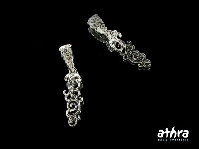 Zawieszka ażurowa z uchwytem i  bolcem, ZWB3154