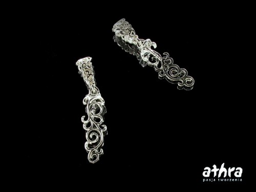 www_athra_pl_srebrna zawieszka ażurowa z uchwytem i bolcem próba ag 925