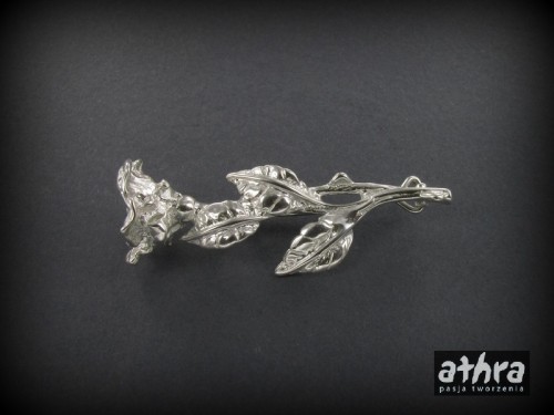 www_athra_pl_BROSZ5 srebrna broszka kwiat z bolcem próba ag 925