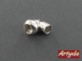 akcesoria do wyrobu biżuterii zapięcie z mosiądzu posrebrzane magnetyczne średnica 10 mm