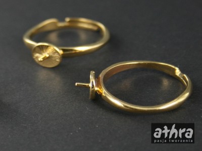 Baza do pierścionka regulowana z talerzykiem i bolcem, P726T/D