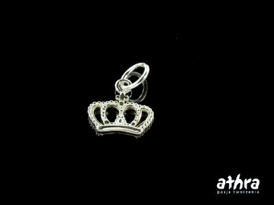 Zawieszka srebrna, korona, ZL072