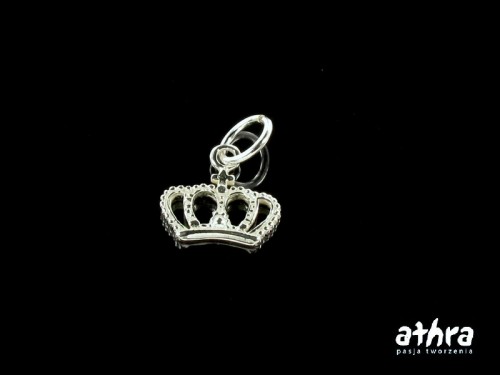 www_athra_pl_ ZL072 zawieszka srebrna korona próba 925
