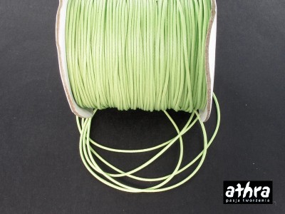 Sznurek woskowany, zielony, 1 mm, SZNUREK100