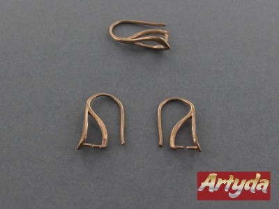 Bigle z mosiądzu do kryształów Swarovskiego otwarte, KZ37/M