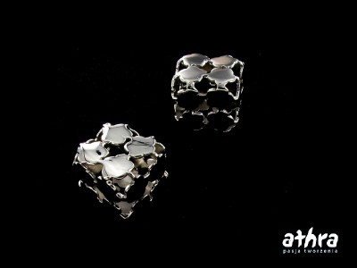 Kostka ażurowa, rodowana 10x10mm, ORP600/04/SL/R