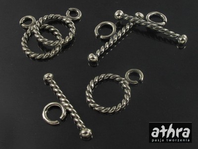 Patyk z kółkiem ozdobny oksydowany, TAG10/O