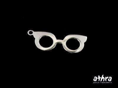 Okulary, laserowo wycinane, rodowane, KC798/005/R