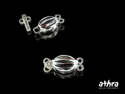 www_athra_pl_CH0664/2 srebrne zapięcie szufladkowe na dwa sznury