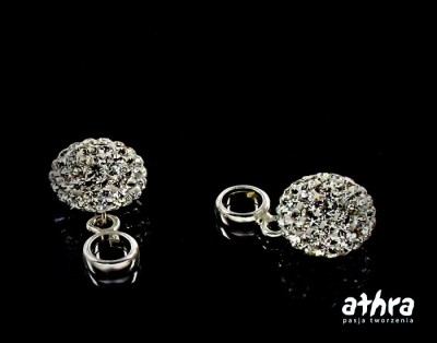 Przekładka srebrna z kryształkami Swarovskiego, CL, PANS27