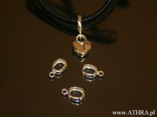 www_athra_pl_OWAL1 srebrna przekładka owal, zawieszka