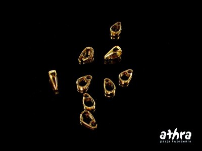 Zawieszka do wisiora gładka, pozłacana, ZW158/D