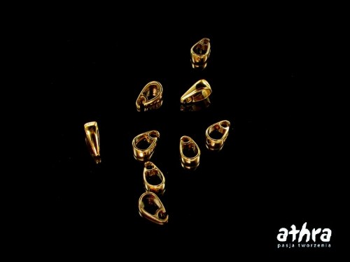 www_athra_pl_ZW158/D półfabrykat srebrny pozłacany zawieszka gładka do wisiorka