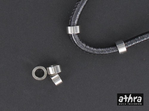 przekładka na rzemień lub kauczuk 6mm ze stali chirurgicznej