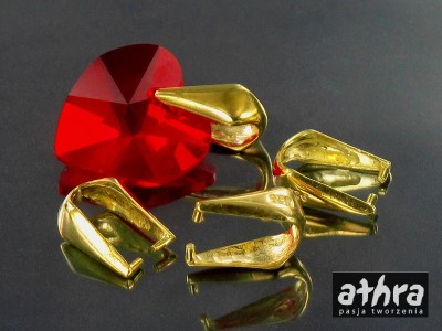 Zawieszka gładka średnia, pozłacana, ZS1147/D