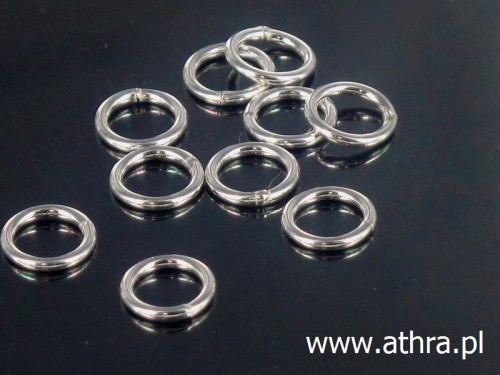 Półfabrykaty ag, próba 925, kółko 5,0mm  lutowane do łączenia elementów.
Zapraszamy do zapoznania się z naszą ofertą www.athra.pl