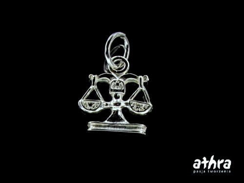 www_athra_pl_ZOD10 srebrna zawieszka znak zodiaku Waga