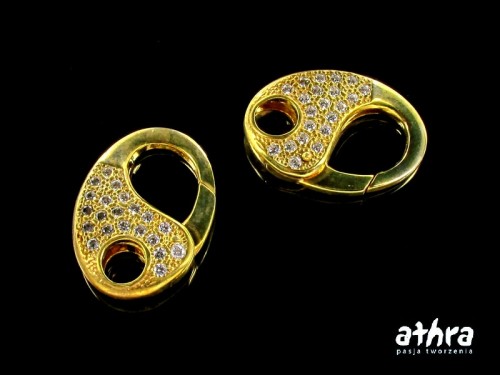 www_athra_pl_LG378/D srebrne zapięcie pozłacane wysadzane cyrkoniami