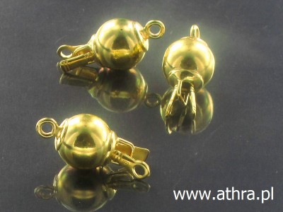 Zapięcie ozdobne kulka gładka 10mm, CH0774/10/D