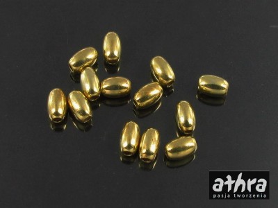 Przekładka oliwka, gładka, 3,0mm, pozłacana, OVL30/D