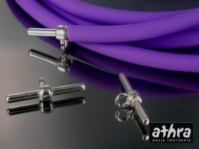 Zapięcie do linki kauczuk  z kółkiem, BOLEC18K