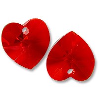 6202 Light siam 18x17,5mm serce (1 sztuka)