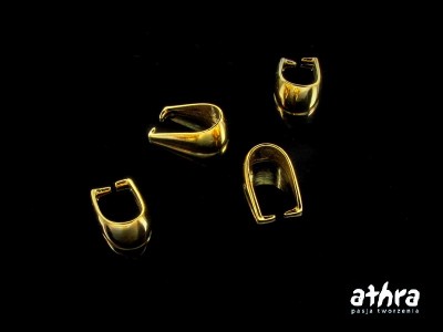 Zawieszka gładka duża, pozłacana, ZS1184/D