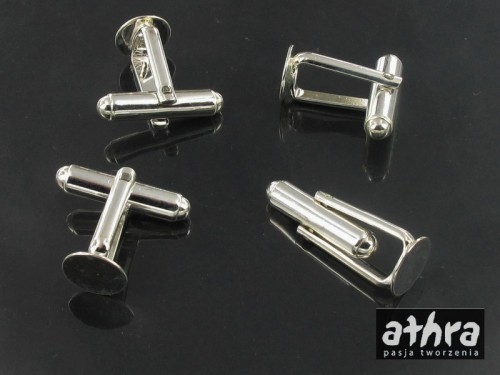 zapięcie do mankietu z talerzykiem  próba ag 925