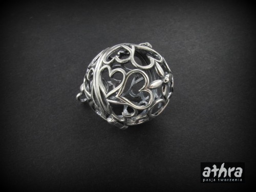 www_athra_pl_ZABR5/O srebrna ażurowa kula oksydowana