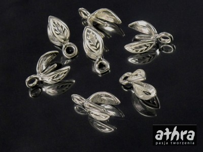 Zawieszka listek z bolcem, ZWB154